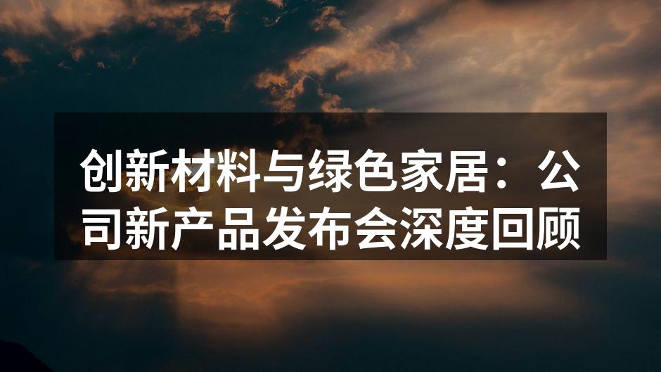 公司新产品发布会现场