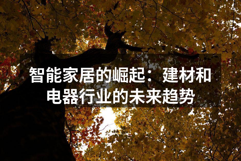 智能家居的未来发展